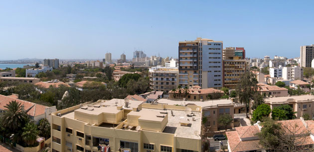 View of downtown buildings